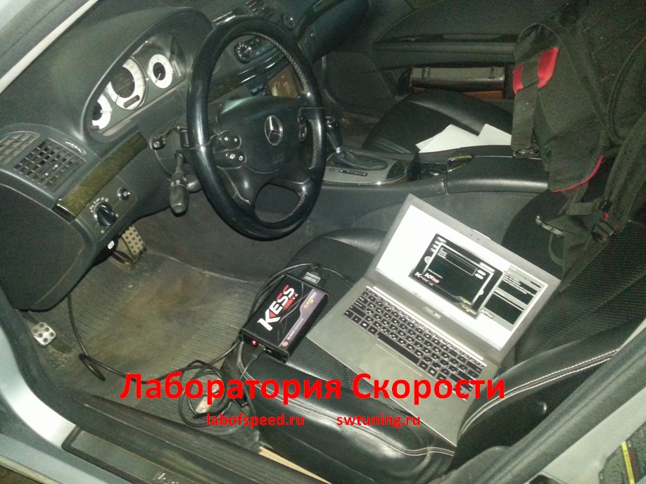 Чип-тюнинг Mercedes E320 CDI w211. Удаление сажевого фильтраb и клапана ЕГР