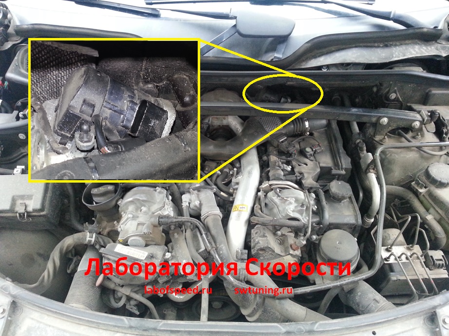 Чип-тюнинг Mercedes GL350 CDI (GL 320 CDI, GL 420 CDI) x164. Удаление сажевого фильтра и клапана ЕГР